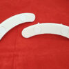 Archery Foot Markers White 2 Holes with target pins in place from above