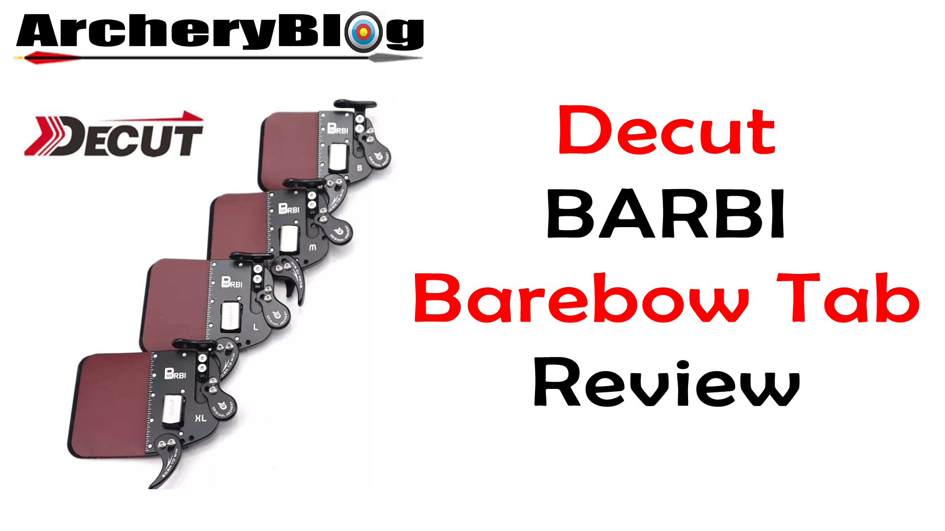 Decut Barbi Barebow Archery Finger Tab Review