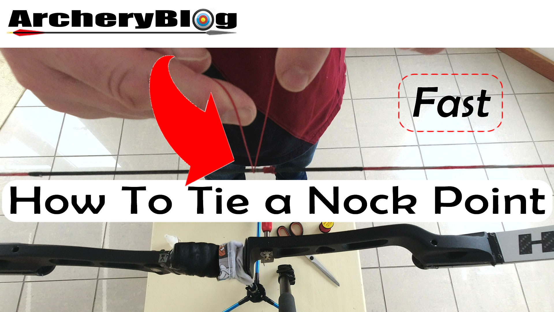 How To Tie a Nocking Point Fast and Easy