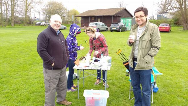 outdoor tea at archery practice