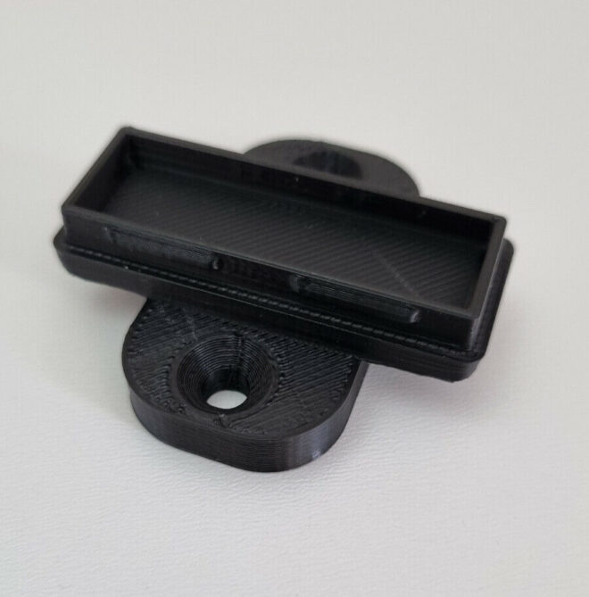 Bowdometer Archery Mount Block Black. Fits Riser Sight Mount Holes for